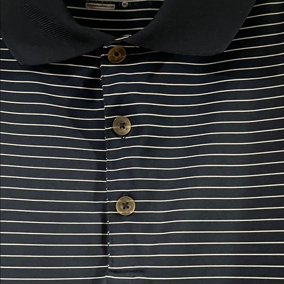 Nike Men's Polo Shirt - Blue and White Stripes - Picture 4 of 6